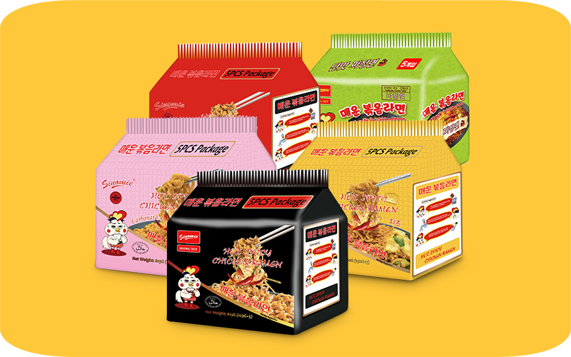 Koran Hot Spicy Ramen in 5 Packs