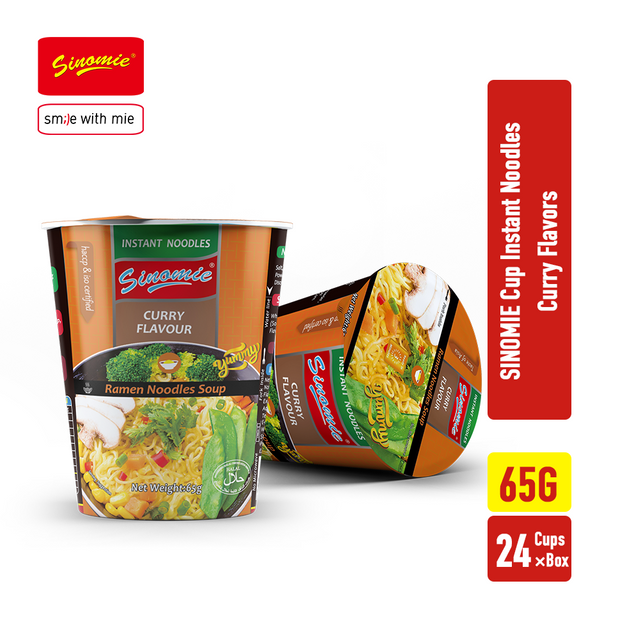 SINOMIE Cup Instant Noodles-Curry Flavor 65g
