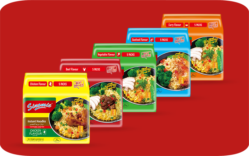 Instant Noodles in 5 Packs