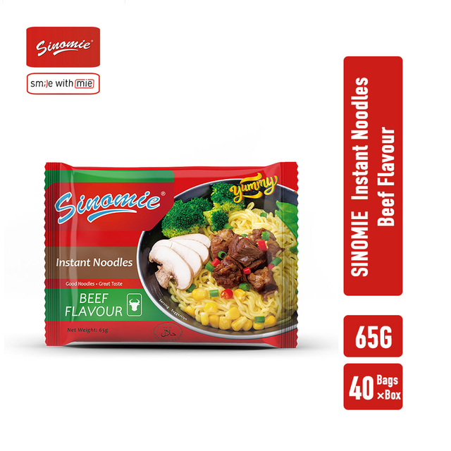 SINOMlE Instant Noodles Beef Flavour