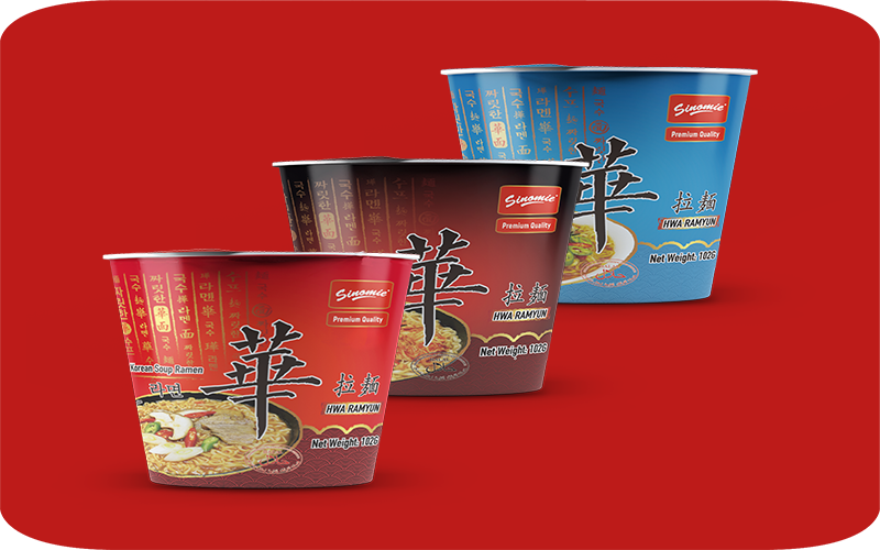 Korean Soup Ramen in Bowl